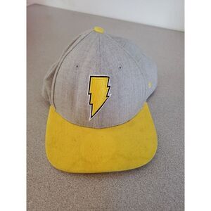 9fifty New Era Hat Snapback Mens DC Comics Shazam Cap Gray Yellow Lightning Bolt
